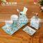 Fashion hand painted ceramic hotel bathroom accessories set