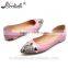 Custom handmade genuine leather material good quality flat shoe