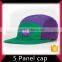 Small moq customized design 5 panel hat with embroidery patch