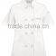 Women's Basic Fit Short Sleeve Chef Uniform Chef Jacket 100% Cotton
