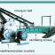 Waste tire recycling plant for sale / used tire shredder machine / XK-560 two roller tyre crusher