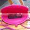 eco-friendly candy color flexible silicone comestic bag