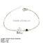 BXA-0926 925 Silver Religion Beaded Bracelet with Small Charm and Amethyst