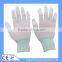 Antistatic Safety Work PU Coated Finger Top Gloves PU Electronic Gloves