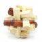 2015 Hot Sale Wooden IQ Intelligent Puzzle Magic Puzzle Kongming Lock Brain Teaser Model Number GAD1076