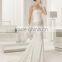 2016 New Design Custom Made lace 3 4 sleeve wedding dress