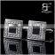 fashion elegant design square enamel cufflinks Great Wall Patterned Edge