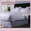 100% Cotton Hotel Bedding Sets, White Satin Stripe Hotel Linen