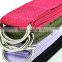 100% cotton yoga belt, yoga stretch belt,D ring buckle yoga belt