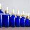 20ml cobalt blue empty glass dropper bottle
