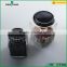200ml 350ml storage glass container glass jar with black cap