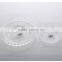 Lifestyle Retro Set 4 Clear Round Glass Plate