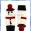 100% acrylic knit Snowman gloves mitten with cute pom pom