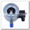 High quality stainless steel bottom multi contact types pressure gauge