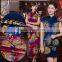 Wheel Jewellery Printed Elastic Silk Fabric
