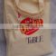 china supplier red and white reusable canvas cheap shopping bag