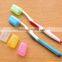 Mini Portable Toothbrush Cap Holder Case 5pcs/set, Travelling Business Toothbrush Cleaning Set Protection Case