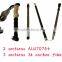 popular five sections carbon fiber & aluminum folding telescopic trekking pole nordic walking stick