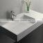 Modern type bathroom solid surface basin, aritificial stone solid surface acrylic wall hang wash basins