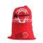 Monogram Canvas Santa Sack with red drawstring