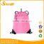 Recycle colorful polyester drawstring bag for school