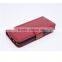 Detachable cell phone case Oix wax slim stitching leather wallet flip case cover with card slots for Samsung galaxy S6