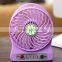3 speed control portable electric led mini USB desk fan for student