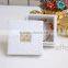 Fashion white wedding packaging box for jewelry with beaded name plate of Z