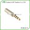 Gold 3.5mm Male to 2.5mm Female Headphone Jack Adapter Converter