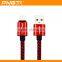 New arrival mobile accessories very fast charging braided micro usb data cable for iphone 6S