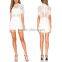 Hot Selling Elegant Modest Lady White Lace Short Sleeve Fashion Jumpsuits