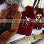 Real multed color fur cushion/wholesale cushion blanket 2015