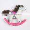 Lovely Christmas Gift Decorartion stuffled rocking hanging hobbyhorse custom cheap small plush toys