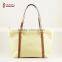 Handbag With PU Leather and Nylon Fabric
