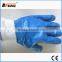 BSSAFETY Blue Nitrile Coated Oil Resistant Industrial Working Gloves