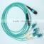 Chinese high quality 8 cores MTP to LC fiber optic patch cord