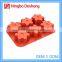Five Star Shape 6 Cups 3D Commercial Silicone Decorative Making Soap Molds