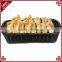Classic and durable food grade plastic wicker hand woven bread basket for bakery display