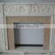 White Carrara Marble Fireplace
