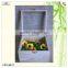 wholesale square glass lid wooden flower rose box
