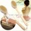 cy298 Removable Body Brush Natural Boar Bristles Long BeechwoodHandle Bath Shower Brushes Great Back Scrubber Dry Skin Brush