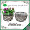 Cheap russtic round wicker flower pot with plastic liner