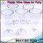 NBRSC Promotional Disposable party Plastic Wine glasses Party drinking Cup champagne goblet