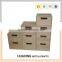 Modern design shelf wooden drawers with silk screen printed logo
