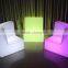 outdoor waterproof plastic led illuminated sofa sets, glow led modern sofa chair