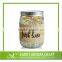 ECO friendly home air fresh glass mason jar for white crystal gel air freshener