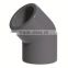 HIGH QUANLITY 45 DEG ELBOW OF PVC GB INDUSTRIAL PRESSURE PIPES & FITTINGS FOR WATER SUPPLY