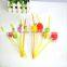 FDA Christmas decorations fruit honeycomb straws