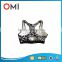 wholesale women's gym slim padded sports bra with sublimation printing