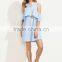stripe cold shoulder summer casual dresses women summer
